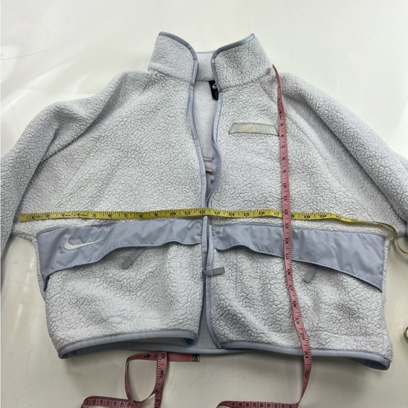 nike women’s lilac zip up sherpa jacket S L91-35 - Picture 4 of 6